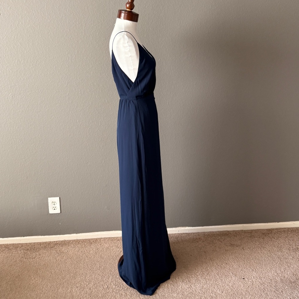 Wayf The Wynona NWT Faux Wrap gown dress Sz S Fall wedding evening formal - Picture 5 of 8
